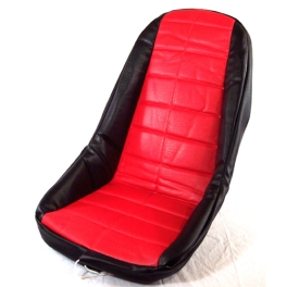 Low Back Seat Cover, Red, Fits Most Fiberglass Seats