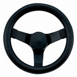 Steering Wheel, 10 Diameter, 2 Dish, 3 Spoke, 3 Bolt