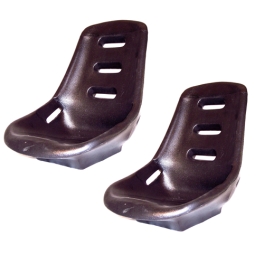 Low Back Poly Seat Shells, Pair