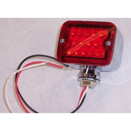 Mini Led Tail Light, Red, Dual Function, Each