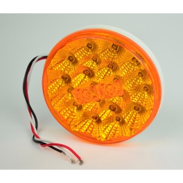 Led Round Tail Light, Amber, Sold Each