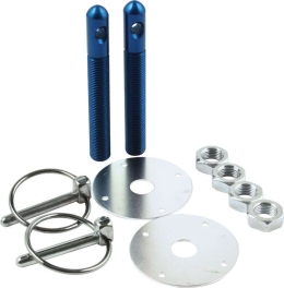 Aluminum Hood Pin Kit 1/2in Blue ALL18502