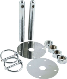 Steel Hood Pin Kit w/ 3/16in Flip-Over Clips ALL18512