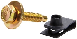 Body Bolt Kit w/ Clips 50pk Gold ALL18559-50