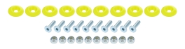 Countersunk Bolt Kit Fluorescent Yellow 10pk ALL18688