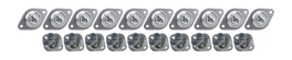 ALLSTAR PERFORMANCE ALL19110 Flush Head Self-Ejecting 7/16.550in 10pk Steel ALL19110