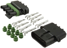 4-Wire Weather Pack Connector Kit Flat ALL76268
