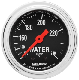 AUTO METER 2432 Traditional Chrome Mechanical Water Temperat