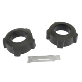 Knobby Spring Plate Grommets, 1-7/8 ID, Black Bugpack, Pair