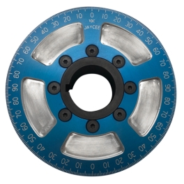 JayCee Billet 5 Inch Street Pulley, Sand Sealed, Blue