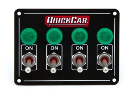 QUICKCAR RACING PRODUCTS QRP50-718 Extreme Lit Accessory 4 Switch Panel 50-718