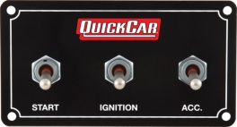 QUICKCAR RACING PRODUCTS QRP50-731 Extreme Single Ignition 3 Switch Panel 50-731