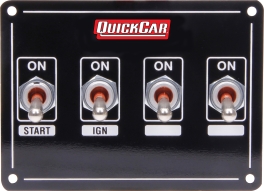 QUICKCAR RACING PRODUCTS QRP50-7411 Extreme Dual Ignition 4 Switch Panel 50-7411