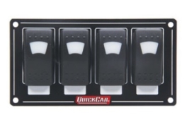 QUICKCAR RACING PRODUCTS QRP52-717 Lit 4 Rocker Switch AccessoryPanel 52-717