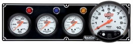 Black 3-1 Gauge Panel OP/WT/OT/5 In Tach 61-6741