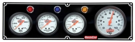 Black 3-1 Gauge Panel OP/WT/OT/3 In Tach 61-67413