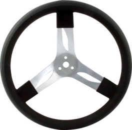 Black 17 In  Aluminum Steering Wheel 68-002