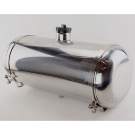 Stainless Steel Fuel Tank 10 X 30, 9.5 Gallon, Center Fill