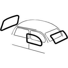 Cal Look Window Rubber Kits, For Super Beetle 73-77