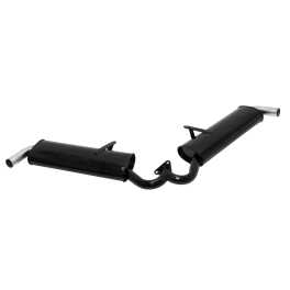 Dual Quiet Muffler, for Competition Merged Header