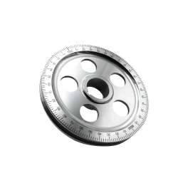 Degree Crank Pulley, Blue Numbers, Standard Diameter