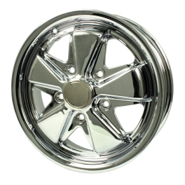 911 Alloy Wheel, All Chrome, 4.5 Wide, 5 on 130mm