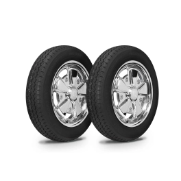 Wheel Tire Combo, 911 Alloy, Chrome, Small Tire