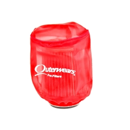 Outerwear Pre-Filter, 4 Round 5 Inch Tall, Red