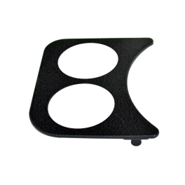2 Hole Gauge Panel, Black for 42401