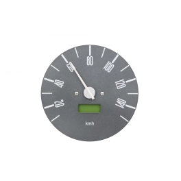 120mm Speedometer 10-150 KMH Gray Dial Silver Center Type 2