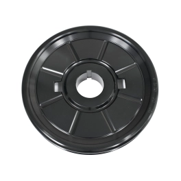 Stock Crank Pulley, Aluminum Stock Look VW Pulley, Black