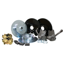 Disc Brake Kit, 4 On 130mm, For Ball Joint 68-77, VENTED