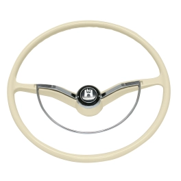 Steering Wheel, for Beetle 62-71, Ghia 62-71, White 15-3/4
