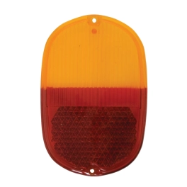 Tail Light Lens, for Type 2 Bus 62-71, Amber/Red Each