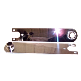 Swing Axle Spring Plates, for 26-9/16 Torsion Bar, Chrome