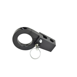 Billet Flip Down Flag Mount, For 1-1/2 Inch Tube, Black