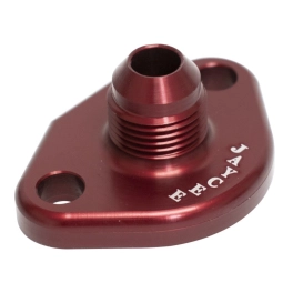 Fuel Pump Block Off, AN -10, Red