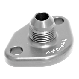 Fuel Pump Block Off, AN -10, Silver