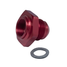 JayCee Fuel Line Tank Adapter, -10 Line Red