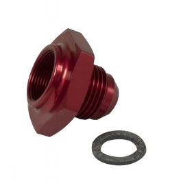 JayCee Fuel Line Tank Adapter, -8 Line Red
