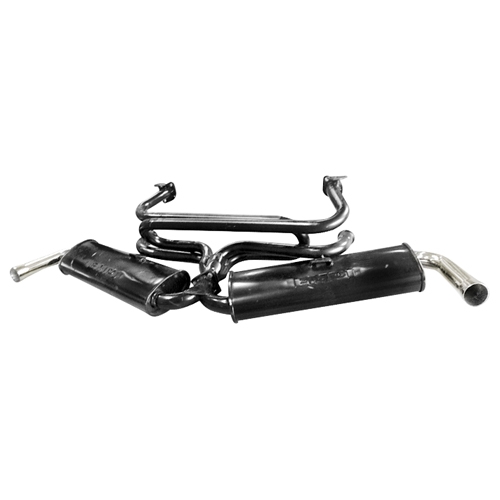 Dual Quiet Exhaust System, For Type 1, Raw