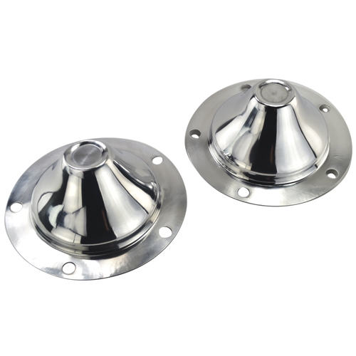 Center Cap, Fits 5 On 205 Rim, Polished Aluminum, Pair