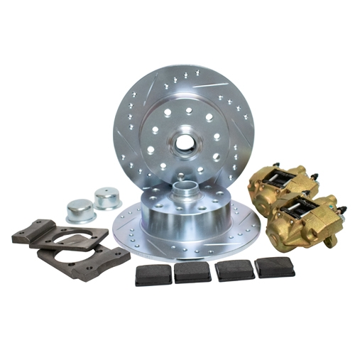 Disc Brake Kit, 5 On 4-3/4 Chevy for Ball Joint 68-79 VENTED