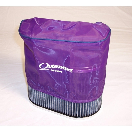 Outerwear Pre-Filter, 5.5 X 9 Oval, 6 Tall, Purple