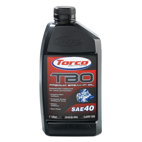 Torco TBO Racing Oil, SAE 40 B Break In Oil, Case of 12
