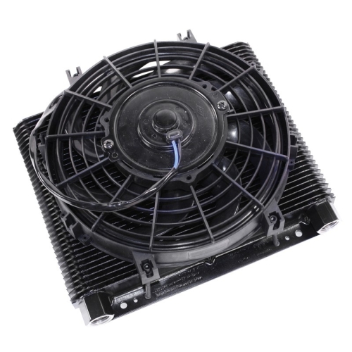 Oil Cooler Element, 72 Plate Mesa Style, with Electric Fan