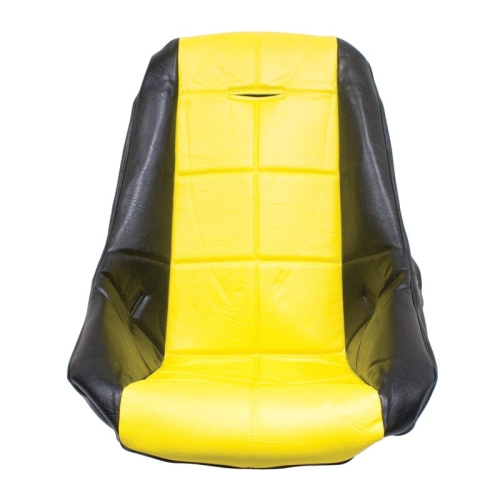 Low Back Poly Seat Cover, Yellow