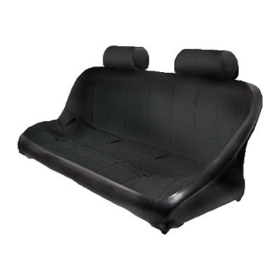48 OFF-ROAD BENCH SEAT, Black Vinyl with Black Fabric