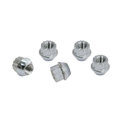 Alloy Lug Nuts, Chrome 12mm - 1.5, 12 Point 60 degree seat