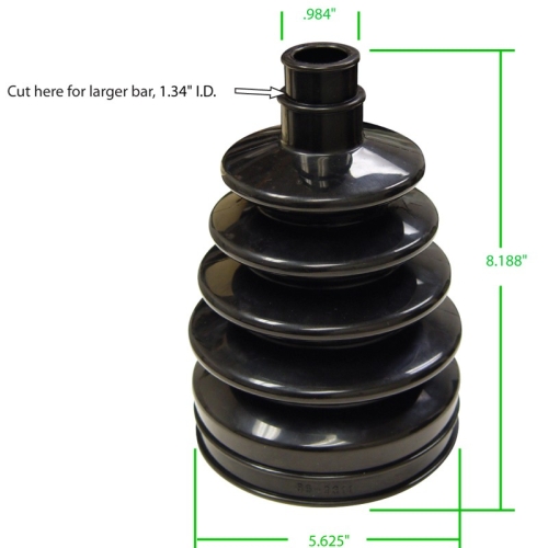 Irs Cv Boot, for 934 Cv Joint, Over The CV Style, Each